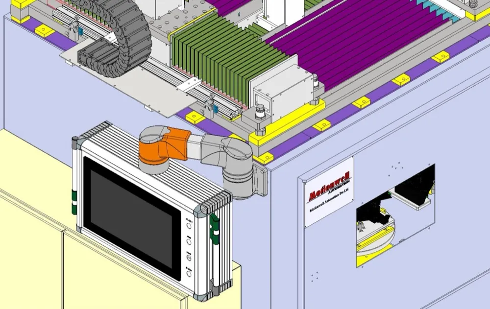 5-axis CNC shot peening machine for aerospace turbine blade surface treatment improving fatigue life